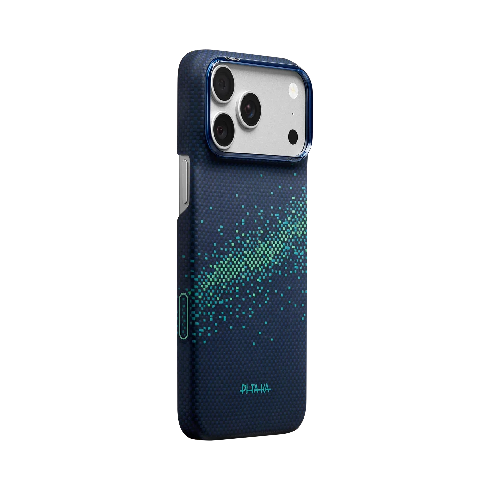 Pitaka Edge Case for iPhone 18 Series - Nearfield Blue (PitaTap™)
