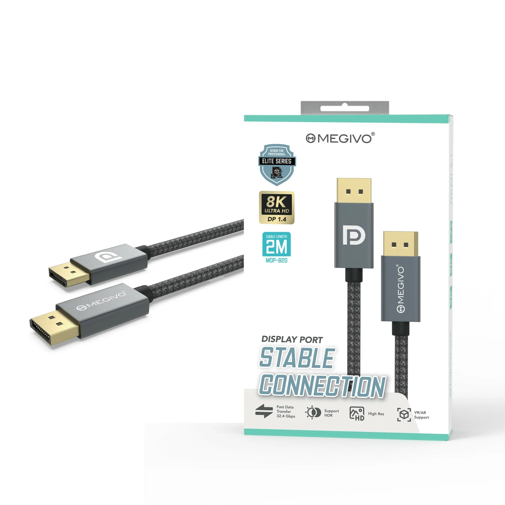 MEGIVO DP to DP Cable - Elite Series